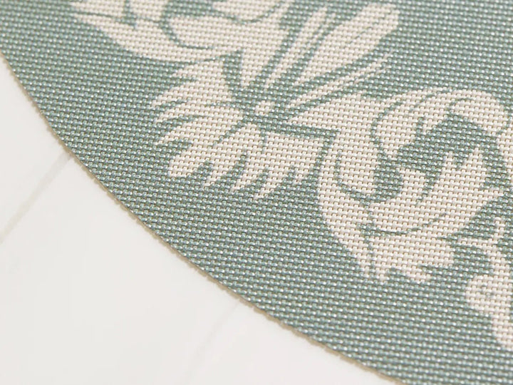 Scroll Round Placemat - Set of 4 - Chilewich - Kitchen + Table Linens - Abalone - HORNE