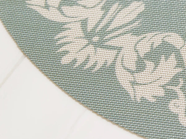 Scroll Round Placemat - Set of 4 - Chilewich - Kitchen + Table Linens - Abalone - HORNE