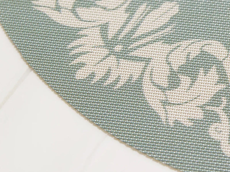 Scroll Round Placemat - Set of 4 - Chilewich - Kitchen + Table Linens - Abalone - HORNE