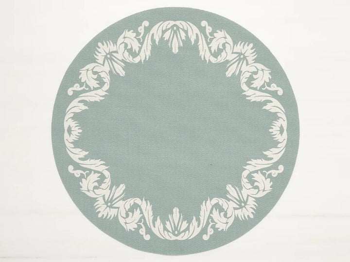 Scroll Round Placemat - Set of 4 - Chilewich - Kitchen + Table Linens - Abalone - HORNE