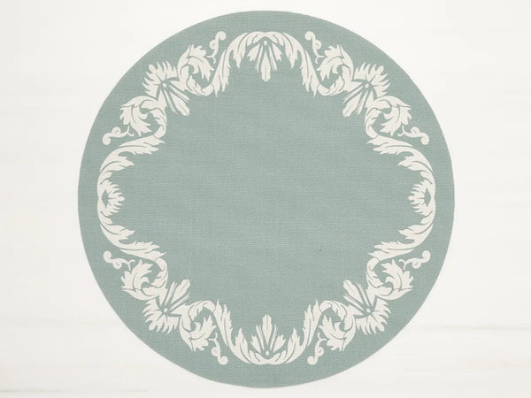 Scroll Round Placemat - Set of 4 - Chilewich - Kitchen + Table Linens - Abalone - HORNE