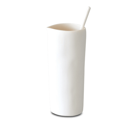 Sculpt Cocktail Pitcher & Stirrer - Tina Frey Serveware - White - HORNE