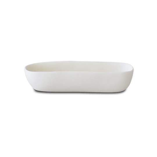 Sculpt Deep Platter - Tina Frey Serveware - White - HORNE