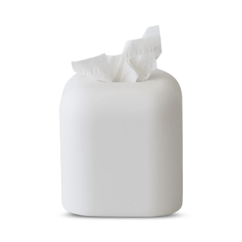 Segment Tissue Box Holder - Tina Frey Bathroom Accessories - White - HORNE