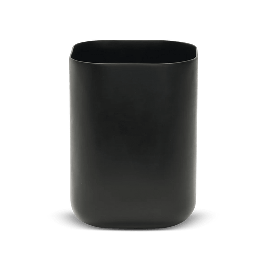 Segment Wastebasket - Tina Frey Bathroom Accessories - Black - HORNE
