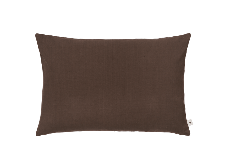 Sen Cushion - Rectangular - Ferm Living Bedding + Pillows - Dark Chocolate - HORNE