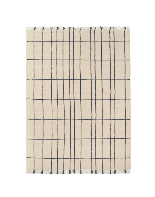 Sen Rug - 140 x 200 - Ferm Living Rugs - Parchment/Chestnut - HORNE
