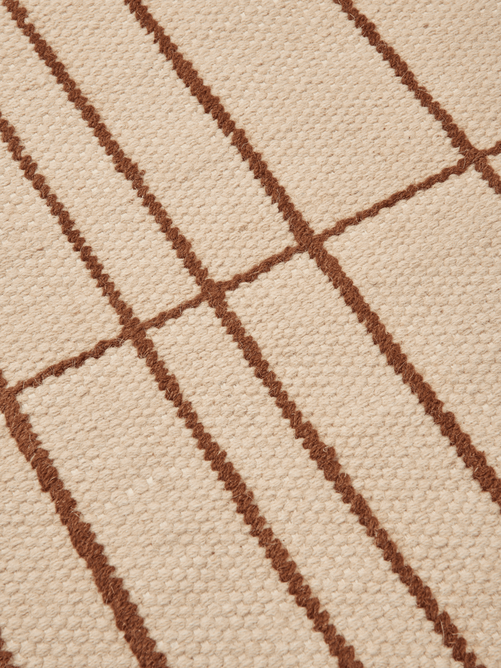 Sen Rug - 170 x 240 - Ferm Living Rugs - Parchment/Indigo - HORNE