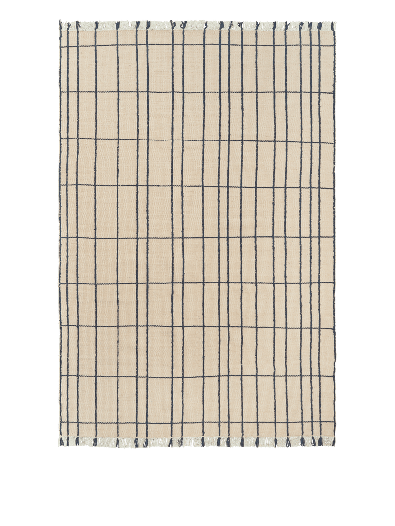 Sen Rug - 200 x 300 - Ferm Living Rugs - Parchment/Chestnut - HORNE