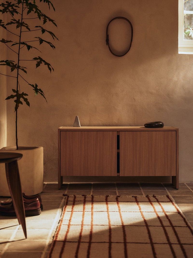 Sen Runner - 80 x 200 - Ferm Living Rugs - Parchment/Chestnut - HORNE