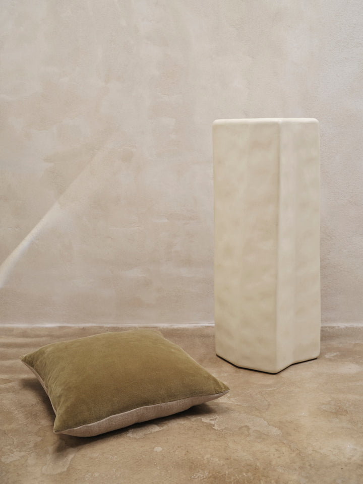 Senti Cushion - Ferm Living - Bedding + Pillows - Khaki - HORNE