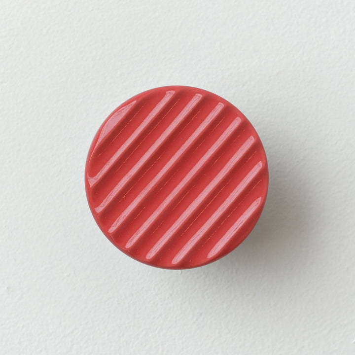 Sequence coat hook - Fluted - Misewell modern furniture - Red - HORNE