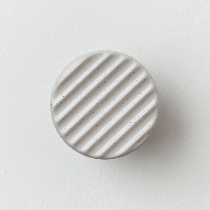 Sequence coat hook - Fluted - Misewell modern furniture - Pebble - HORNE