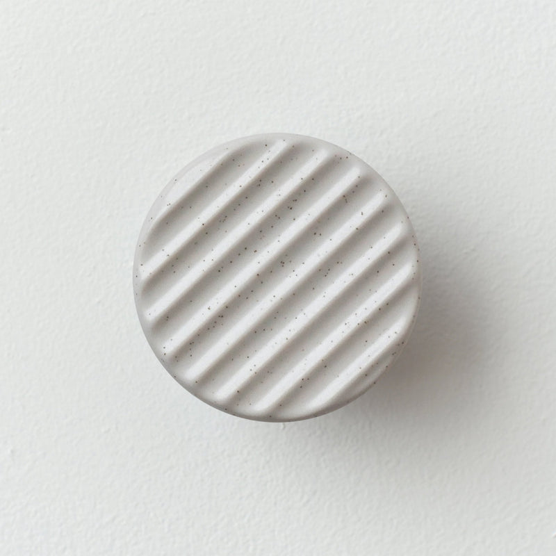 Sequence coat hook - Fluted - Misewell modern furniture - Lemon Fog - HORNE