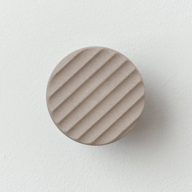 Sequence coat hook - Fluted - Misewell modern furniture - Lemon Fog - HORNE