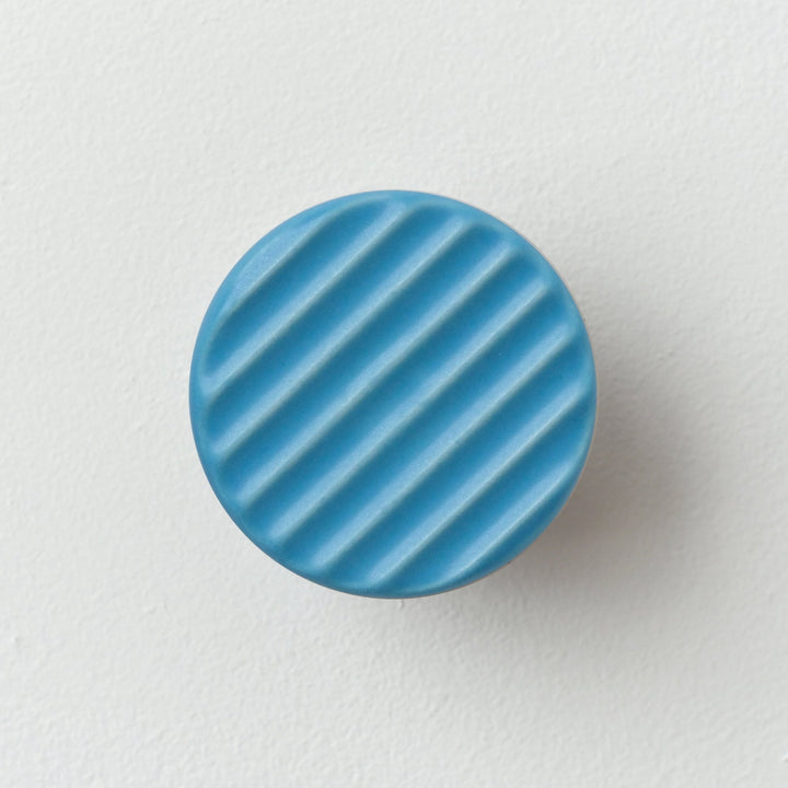 Sequence coat hook - Fluted - Misewell modern furniture - Blue - HORNE