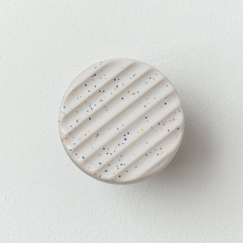 Sequence coat hook - Fluted - Misewell modern furniture - Lemon Fog - HORNE