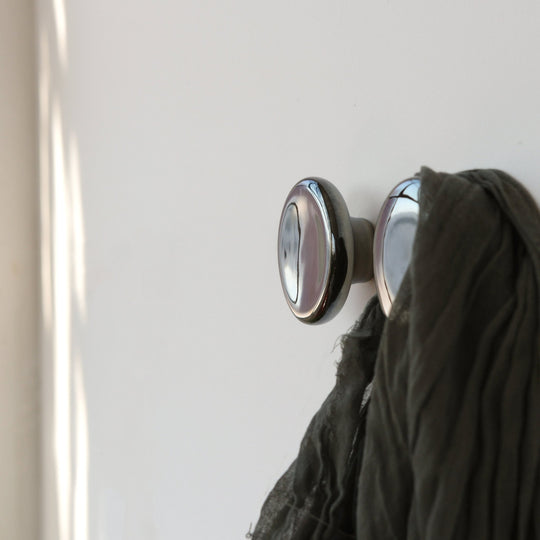 Sequence coat hook - Mercury - Misewell modern furniture - Chrome - HORNE