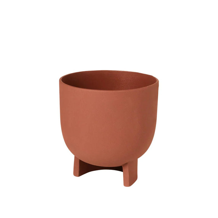 Serene Flowerpot - Kristina Dam Outdoor Accessories - Large - Red Engobe Terracotta - HORNE