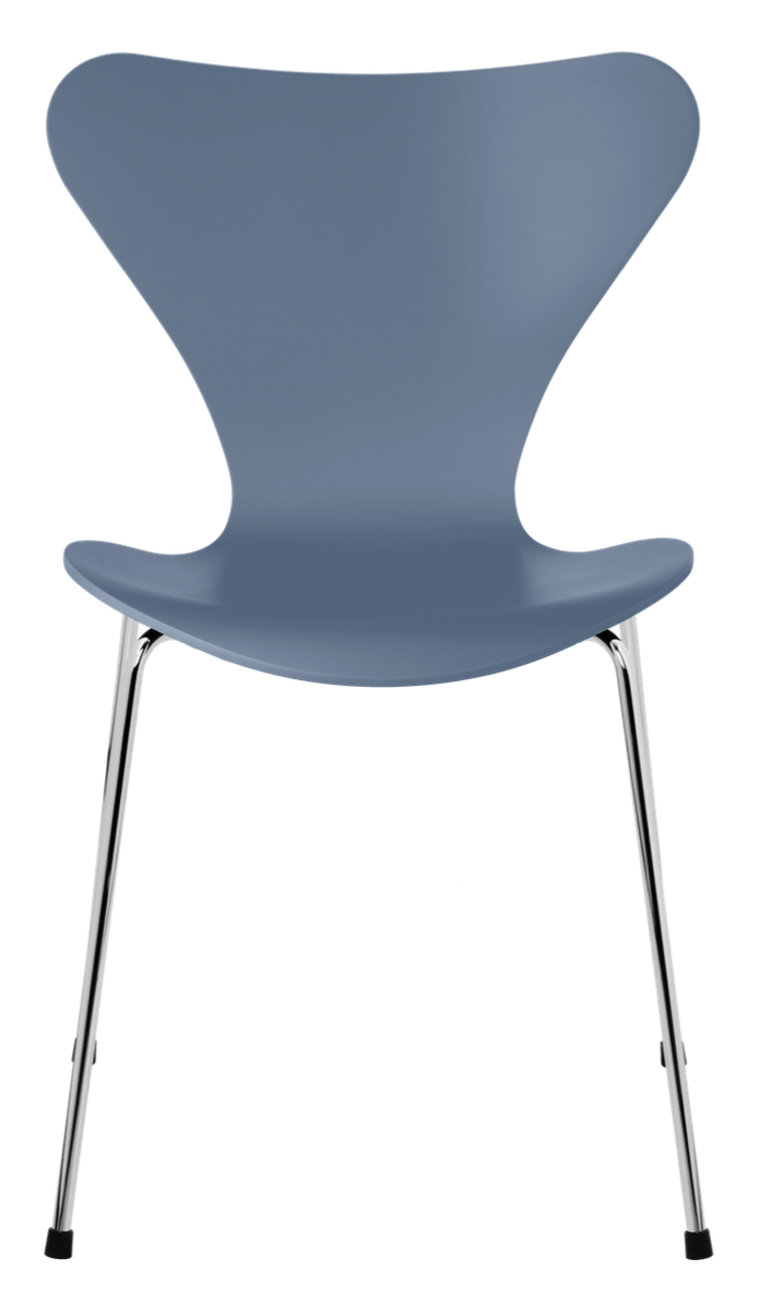 Series 7 Chair - Lacquered - Fritz Hansen - Chairs - Black - Chromed Steel - HORNE