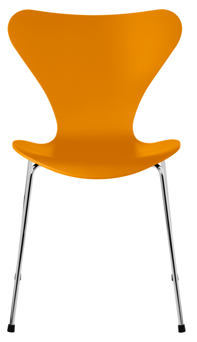 Series 7 Chair - Lacquered - Fritz Hansen - Chairs - Black - Chromed Steel - HORNE