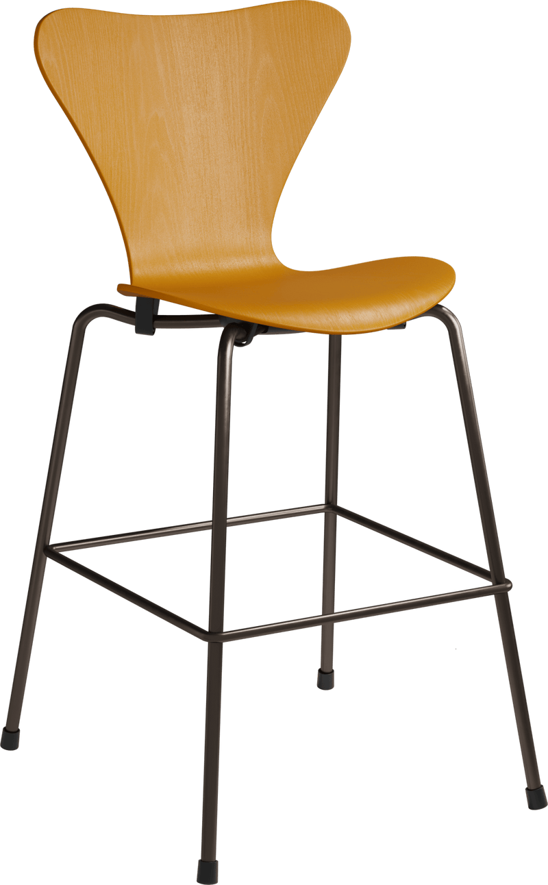 Series 7™ Junior Chair - Fritz Hansen Chairs - Coloured Veneer Ash - Black - HORNE
