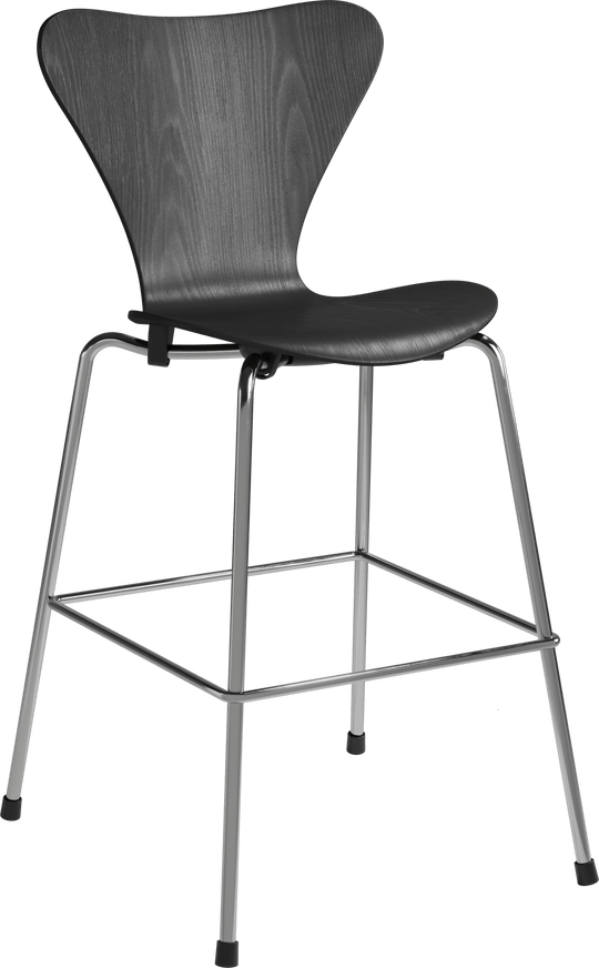 Series 7™ Junior Chair - Fritz Hansen Chairs - Coloured Veneer Ash - Black - HORNE