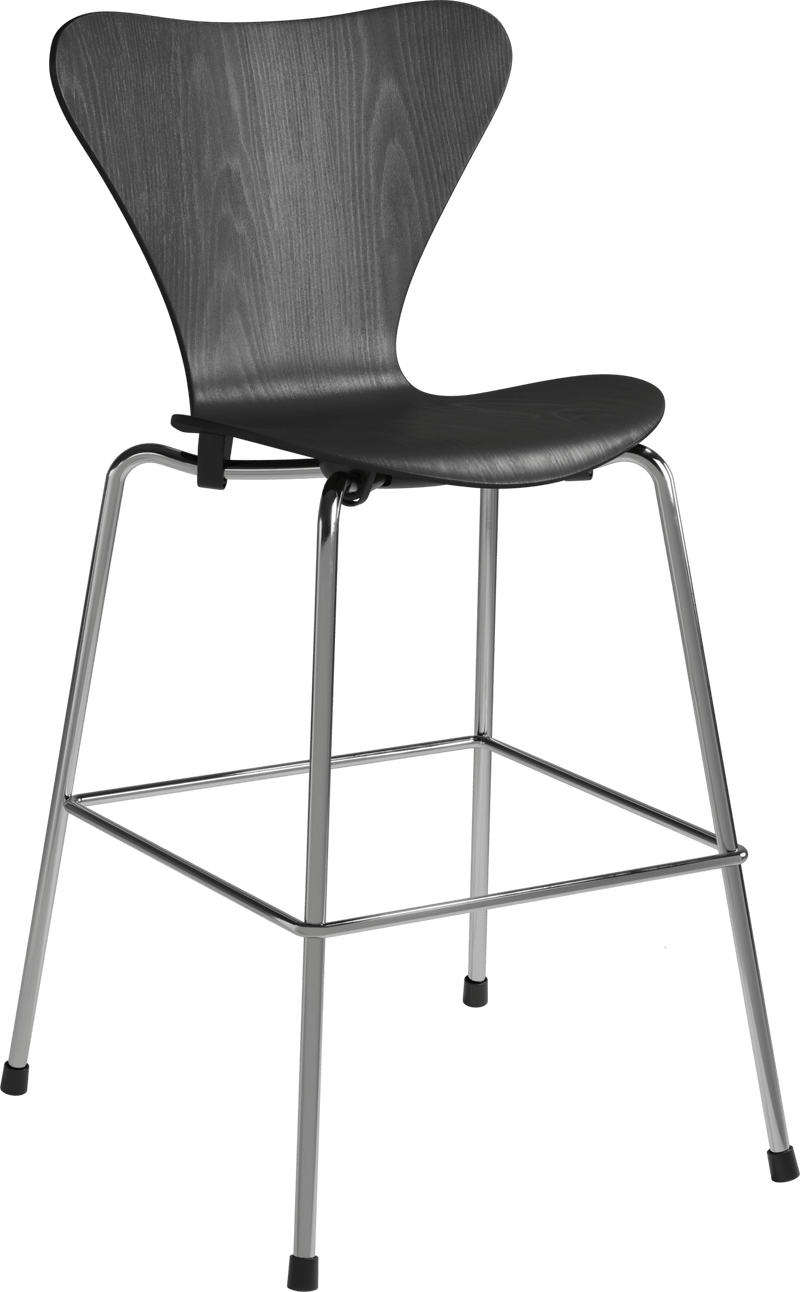Series 7™ Junior Chair - Fritz Hansen Chairs - Coloured Veneer Ash - Black - HORNE