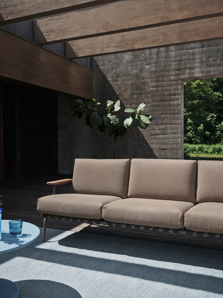 Settle Sofa - 3 - Seater - Muuto Sofas - Ribbed Weave 5/Taupe - HORNE