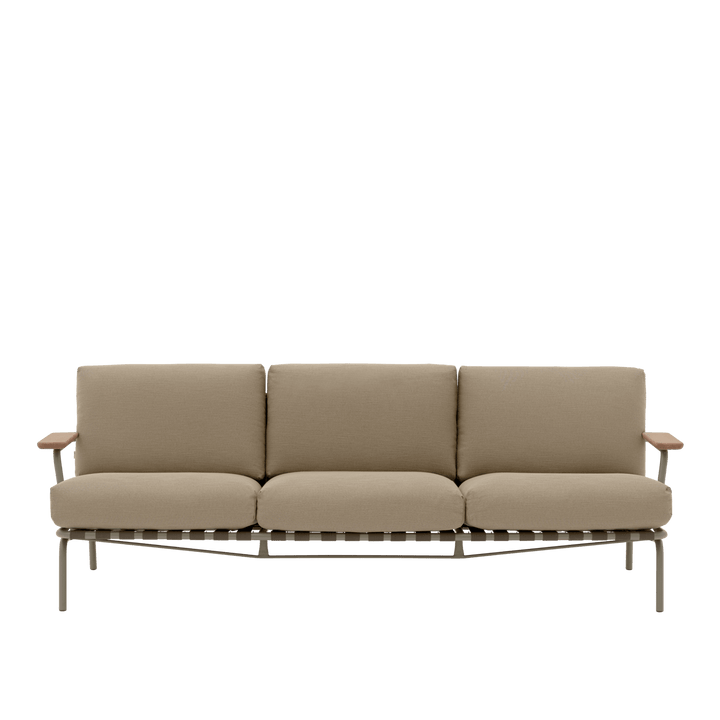 Settle Sofa - 3 - Seater - Muuto Sofas - Ribbed Weave 5/Taupe - HORNE