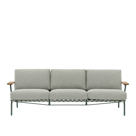 Settle Sofa - 3 - Seater - Muuto Sofas - Ribbed Weave 2/Dark Green - HORNE