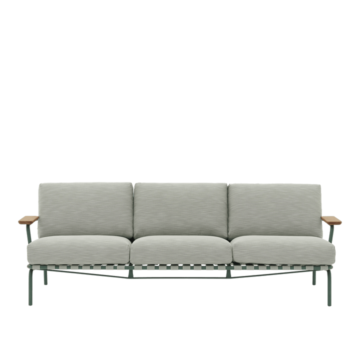 Settle Sofa - 3 - Seater - Muuto Sofas - Ribbed Weave 2/Dark Green - HORNE