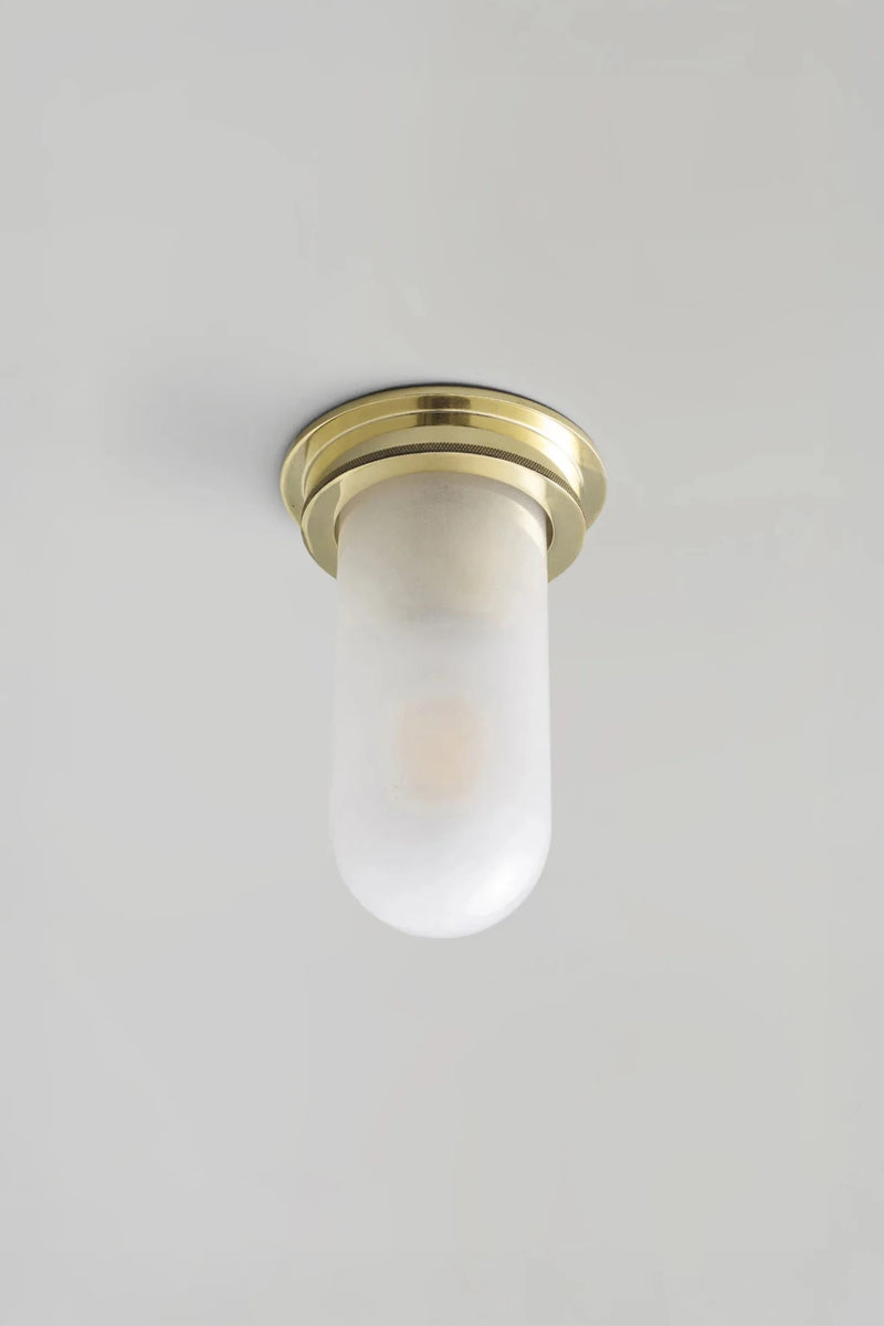 Ship's Companionway Light 7202 - Davey Lighting Outdoor Lights - Polished Brass - Clear - HORNE