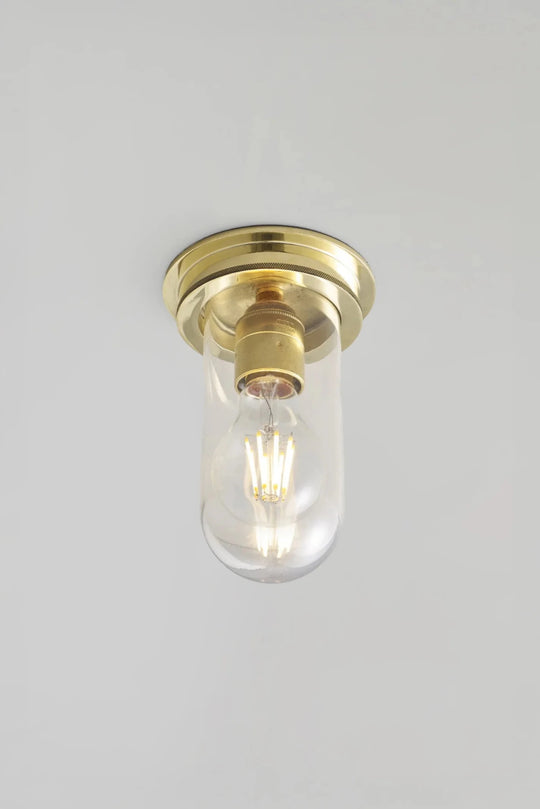 Ship's Companionway Light 7202 - Davey Lighting Outdoor Lights - Polished Brass - Clear - HORNE