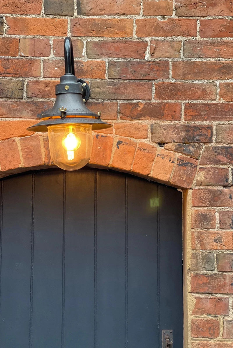 Ship's Small Decklight Wall Light - Davey Lighting Outdoor Lights - Polished Brass - HORNE