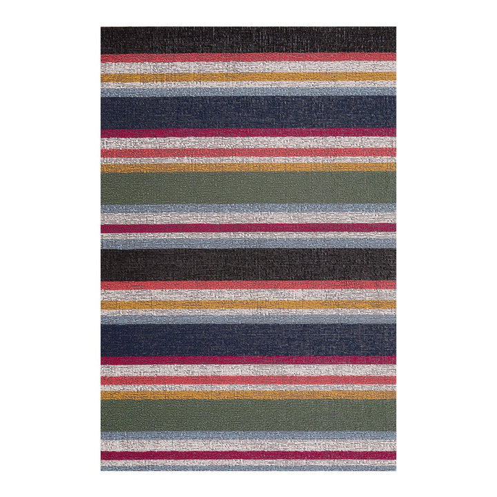 Shuffle Stripe Shag Rug in Petunia