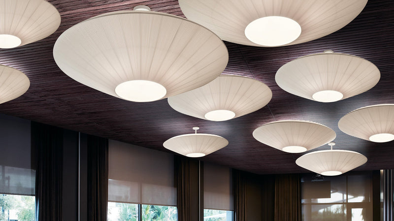 Siam 80 Ceiling Light - Bover Ceiling Lights - White Ribbon - HORNE