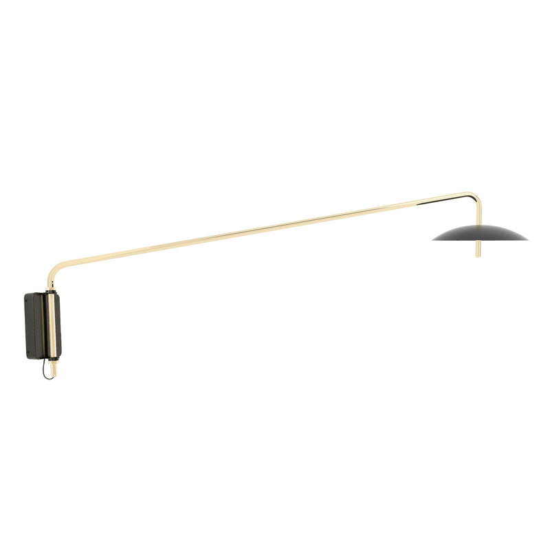 Signal Arm Sconce Long - Hardware - Souda Wall Sconces - White x Brass - HORNE