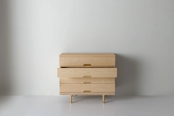 Simple 4 - Drawer Dresser - Kalon Studios Dressers - Ash - HORNE