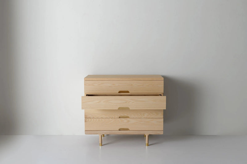 Simple 4 - Drawer Dresser - Kalon Studios Dressers - Ash - HORNE