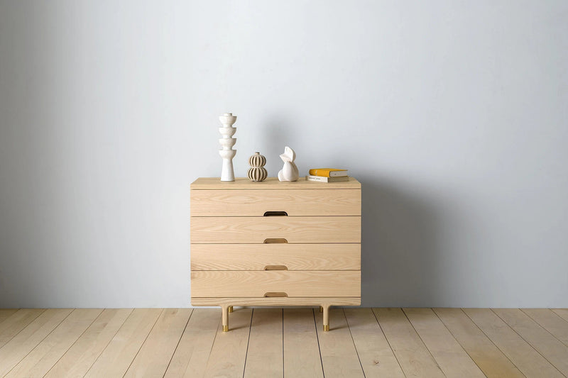 Simple 4 - Drawer Dresser - Kalon Studios Dressers - Ash - HORNE