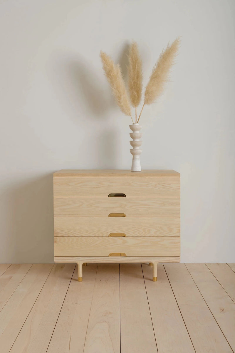 Simple 4 - Drawer Dresser - Kalon Studios Dressers - Ash - HORNE