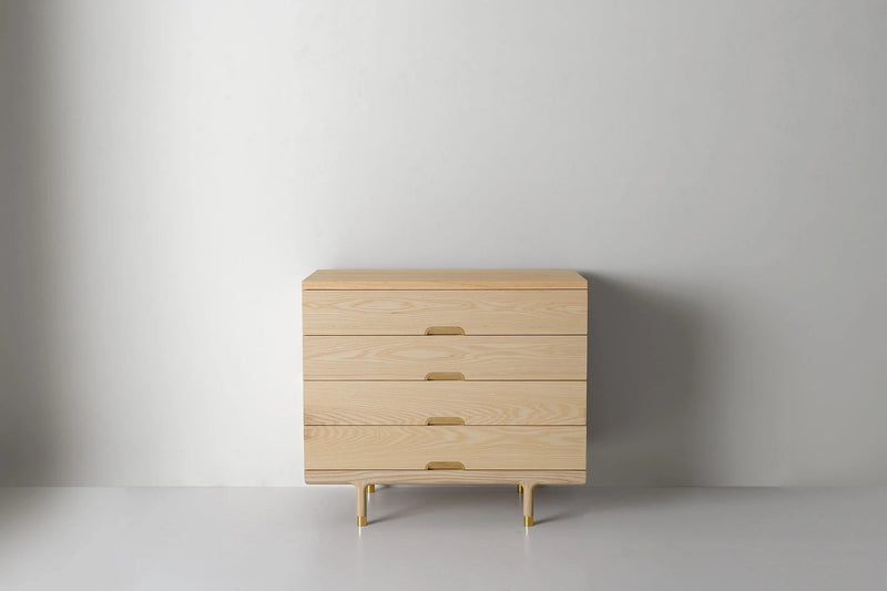 Simple 4 - Drawer Dresser - Kalon Studios Dressers - Ash - HORNE