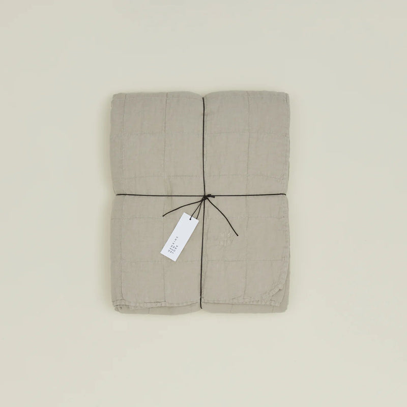Simple Linen Quilt - Hawkins New York Bedding + Pillows - Sky - Queen - HORNE