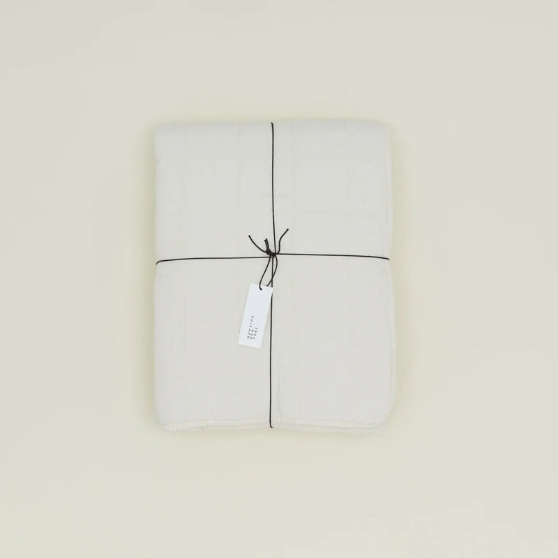 Simple Linen Quilt - Hawkins New York Bedding + Pillows - Sky - Queen - HORNE