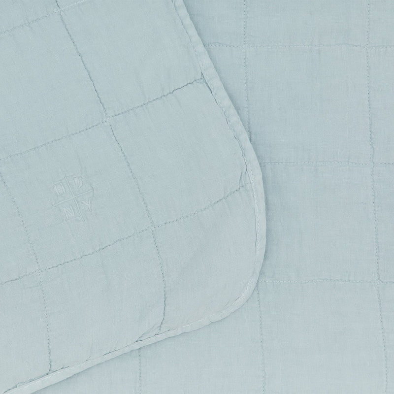 Simple Linen Quilt - Hawkins New York Bedding + Pillows - Sky - Queen - HORNE