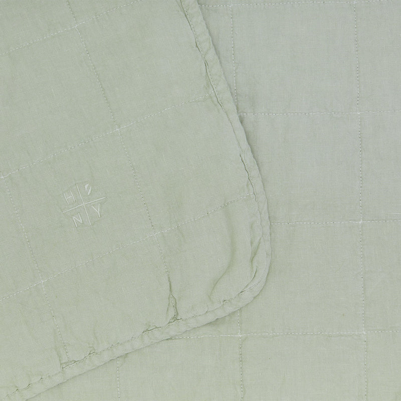 Simple Linen Quilt - Hawkins New York Bedding + Pillows - Sky - Queen - HORNE