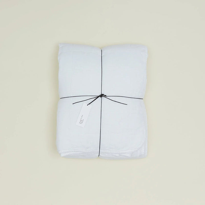 Simple Linen Quilt - Hawkins New York Bedding + Pillows - Sky - Queen - HORNE