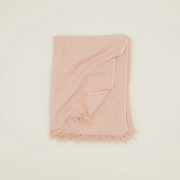 Simple Linen Throws - Hawkins New York Blankets + Throws + Pillows - Blush - HORNE