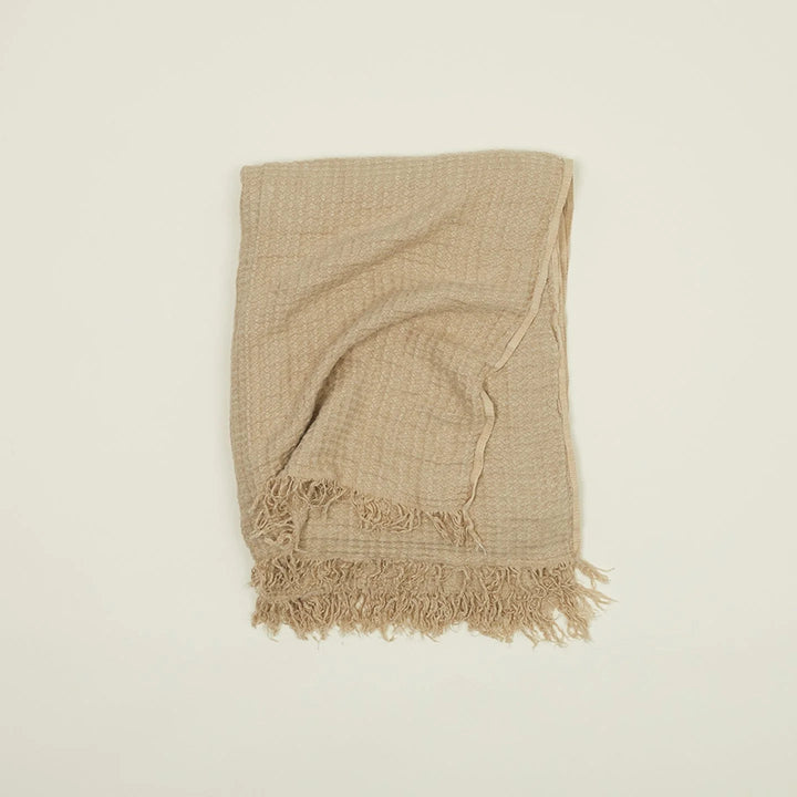 Simple Linen Throws - Hawkins New York Blankets + Throws + Pillows - Flax - HORNE